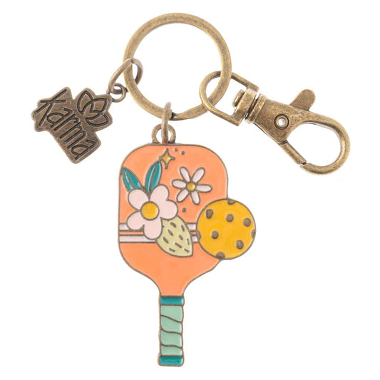 ENAMEL KEYCHAIN- PICKLEBALL