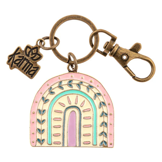 ENAMEL KEYCHAIN-RAINBOW