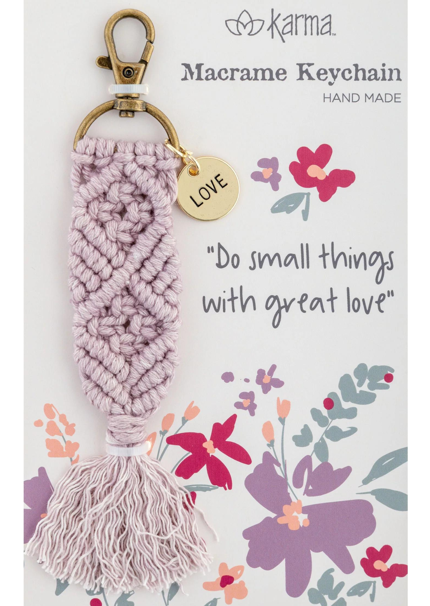 MACRAME KEY CHAIN-LOVE