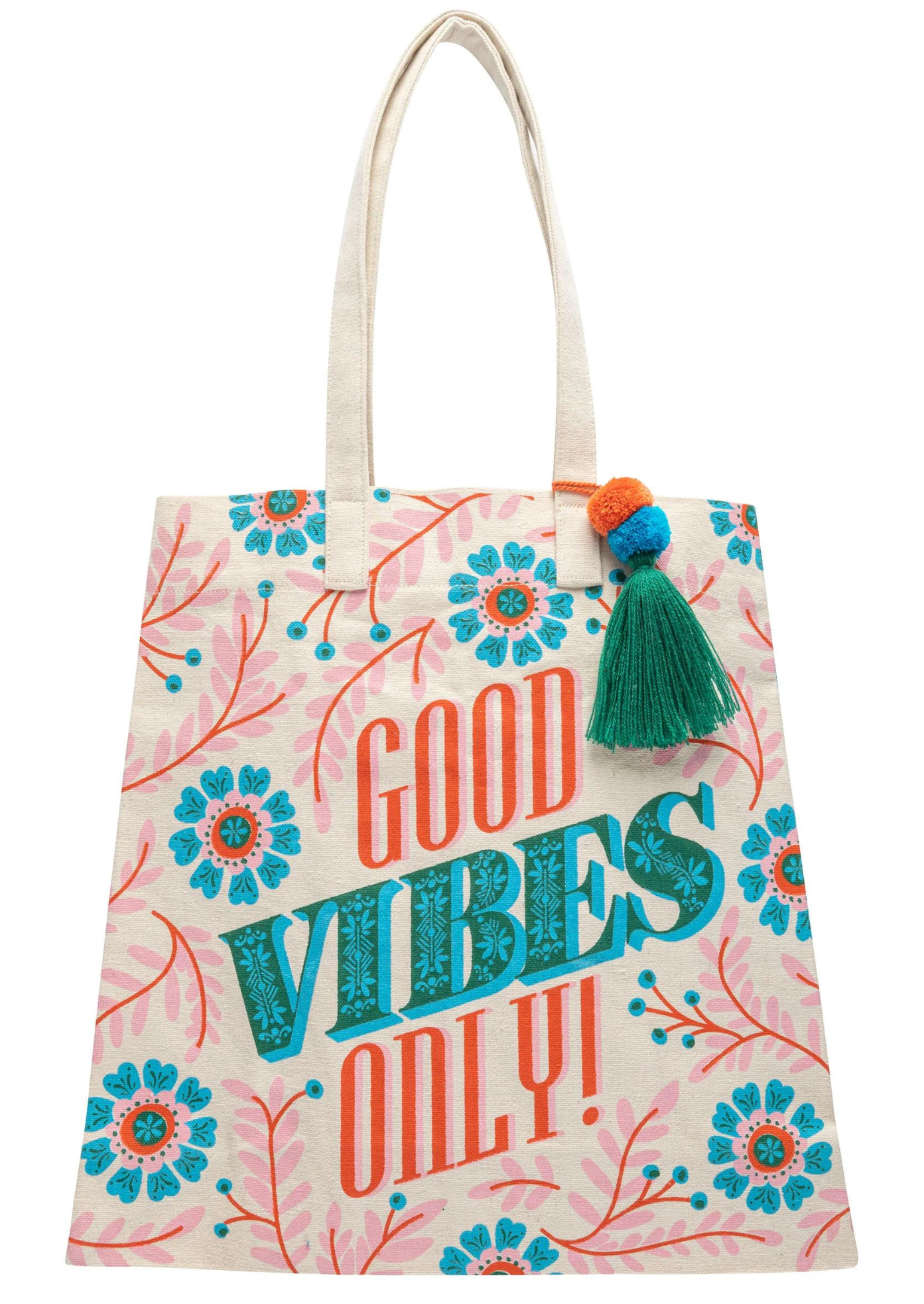 CANVAS TOTE-GOOD VIBES ONLY