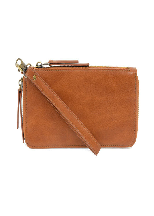 CHLOE ZIP AROUND WALLET/WRISTLET - CHICORY