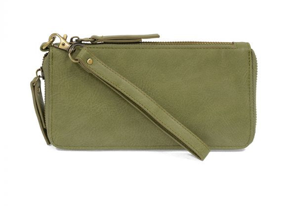 CHLOE ZIP AROUND WALLET/WRISTLET - EUCALYPTUS