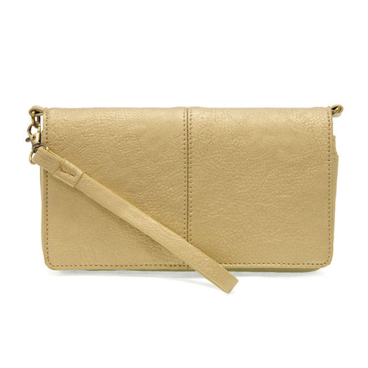 EVERLY ORGANIZER FLAP CROSSBODY-METALLIC GOLD