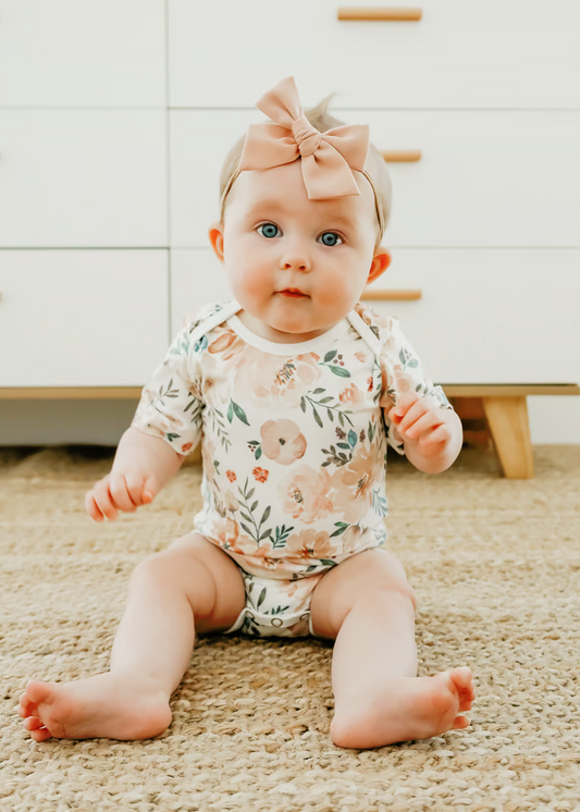 AUTUMN SHORT SLEEVE BODYSUIT-AUTUMN : 0-3MO