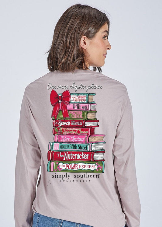 HOLIDAY BOOKS TEE - DRIFTWOOD