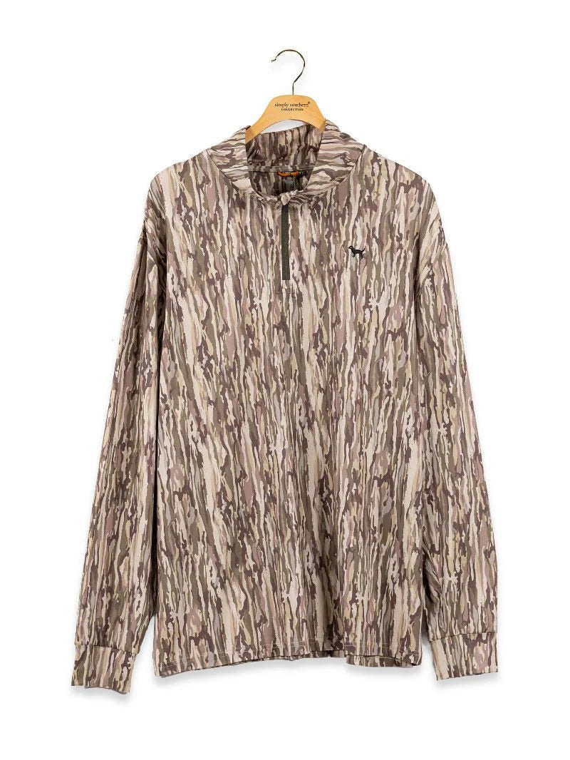 CAMO QUARTERZIP