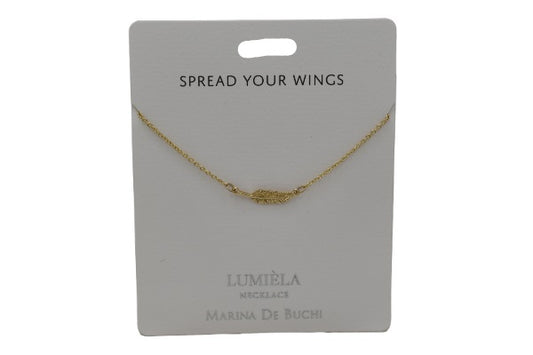 LUMIELA NECKLACE- FEATHER SHAPE