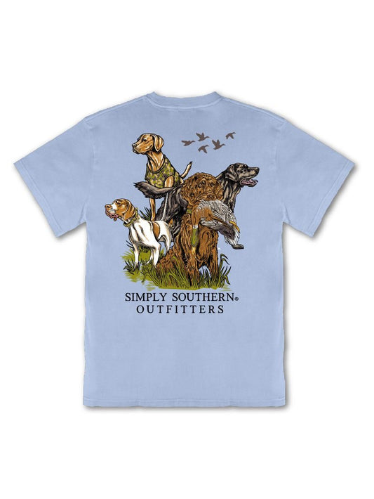 YOUTH DOGS TSHIRT - BLUE