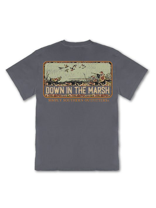 DOWN IN THE MARSH TSHIRT - GRPHT
