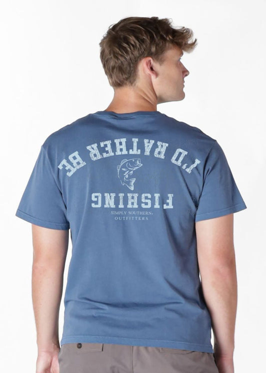 I'D RATHER BE FISHING TEE - OVRCST