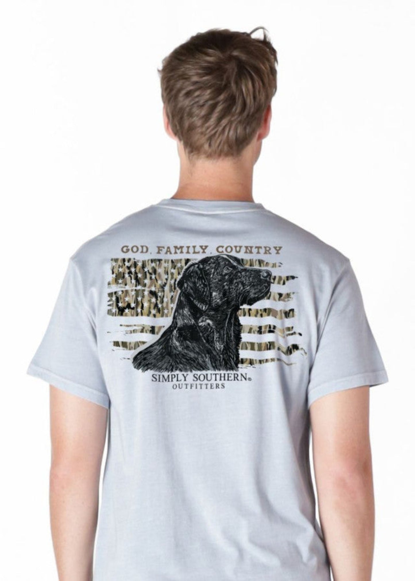 MENS TSHIRT - GOD FAMILY COUNTRY LAB