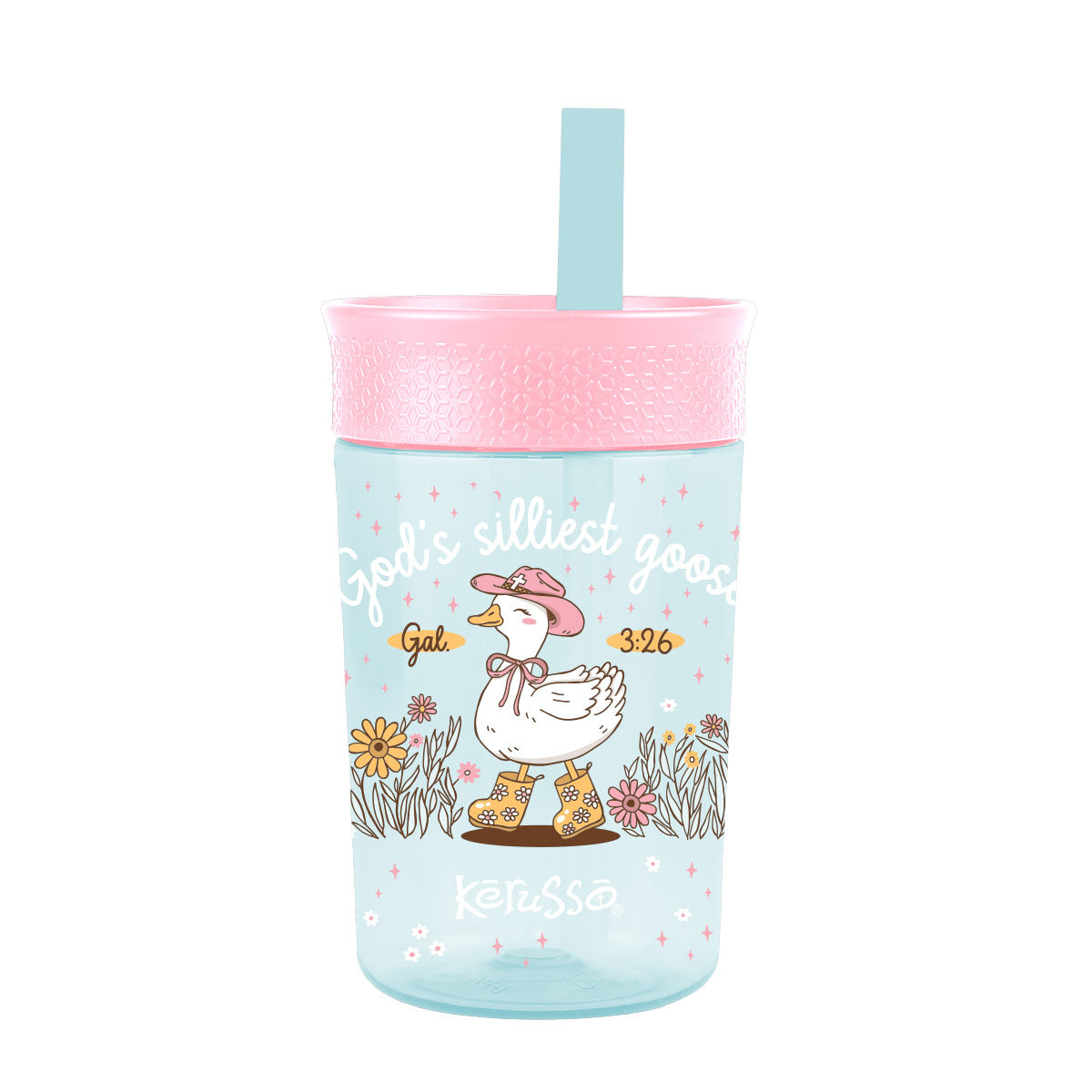 Silicone Straw Cups - Goose & Lamb