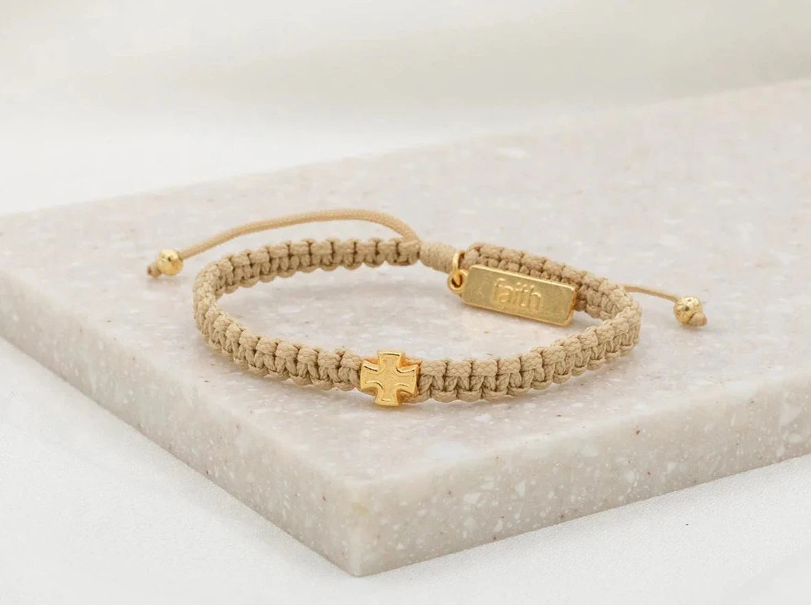 WONDERFULLY MADE BRACELET-GOLD/CREAM