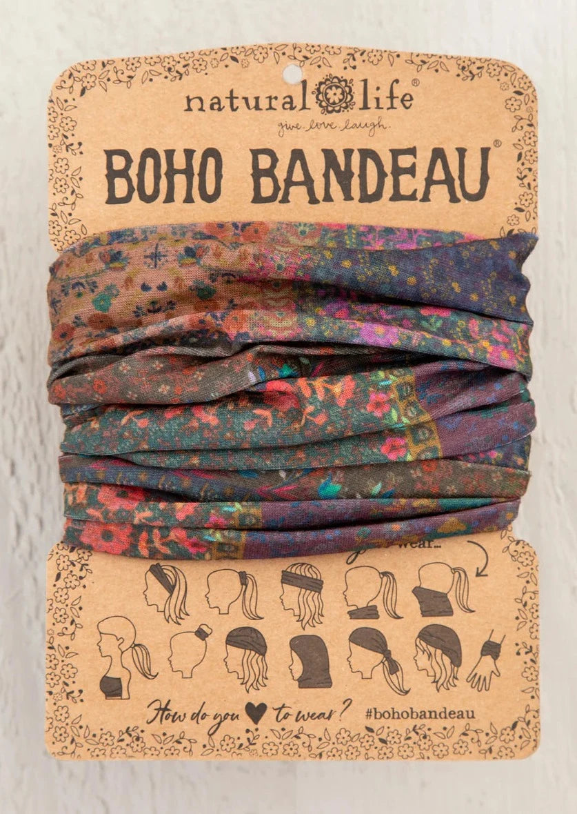 BOHO BANDEAU-DARK PATCHWORK