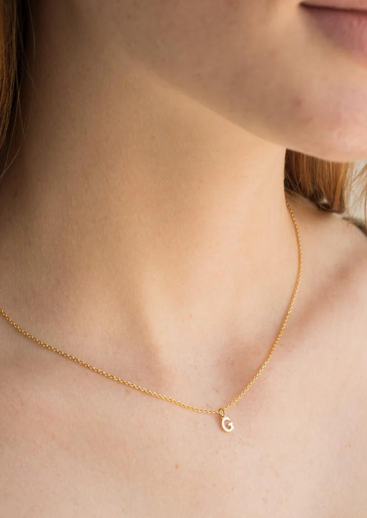 Waterproof Dainty Love Initial Necklace