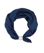 PEARL SCARF CHOKER - NAVY