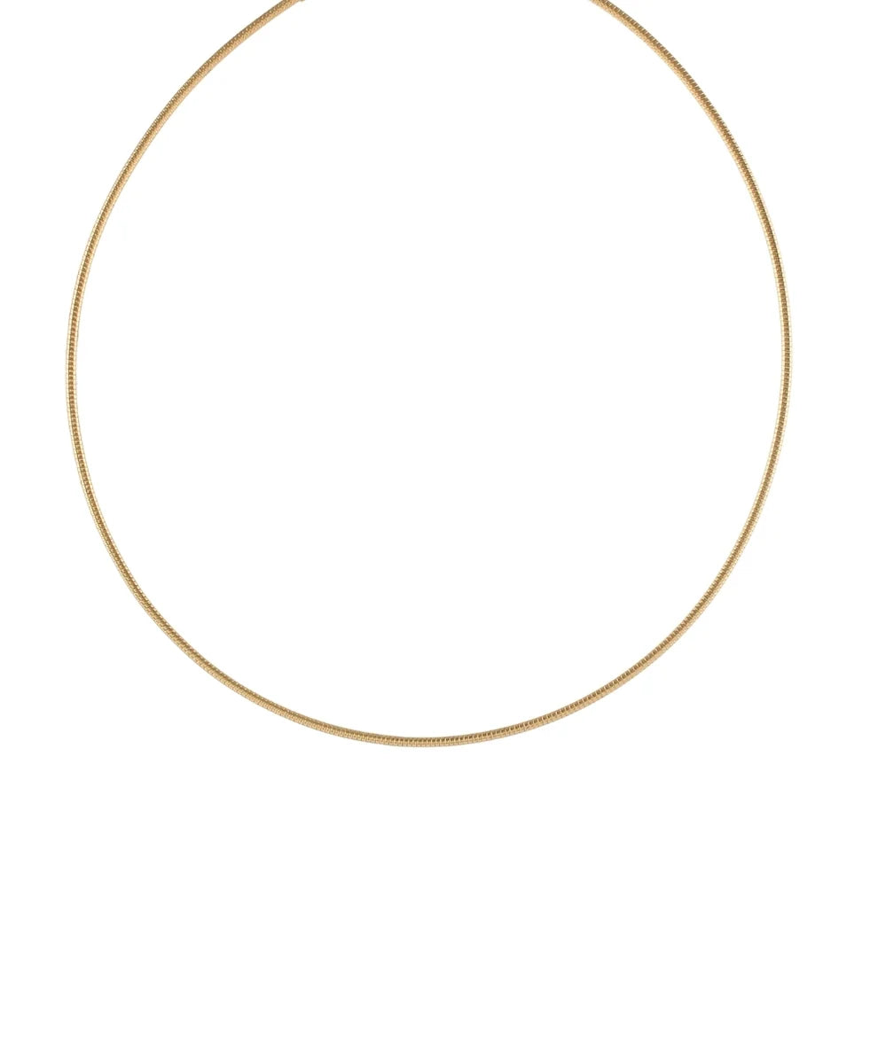 TEXTURED THIN CHOKER - GOLD