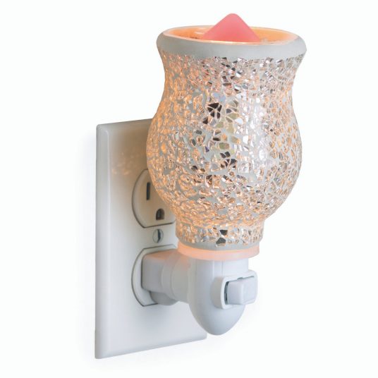 Glass Mosaic Pluggable Fragrance Warmer Reflection