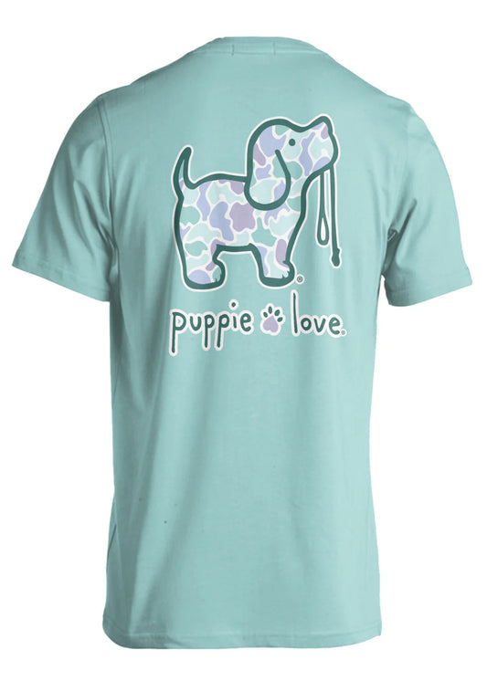 PUPPIE LOVE - AQUA CAMO PUP