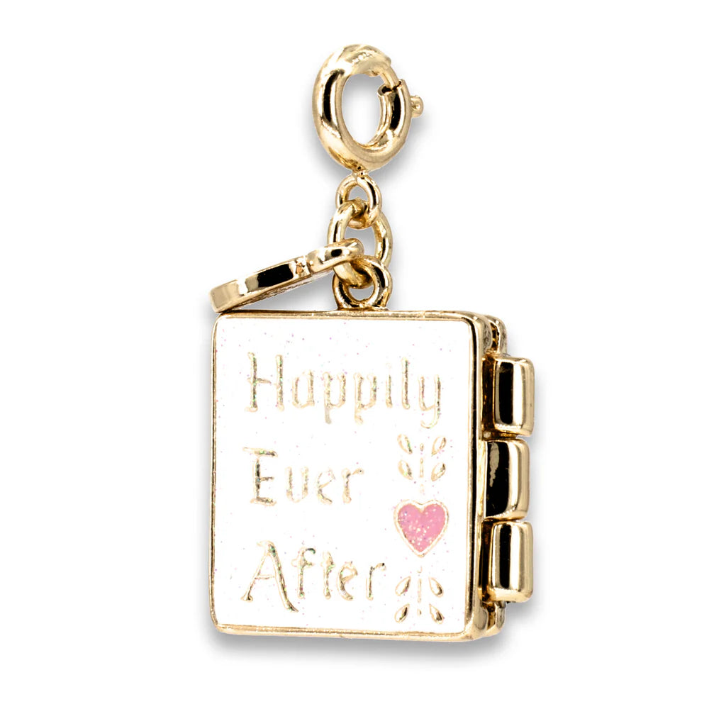 GOLD PRINCESS BOOK CHARM