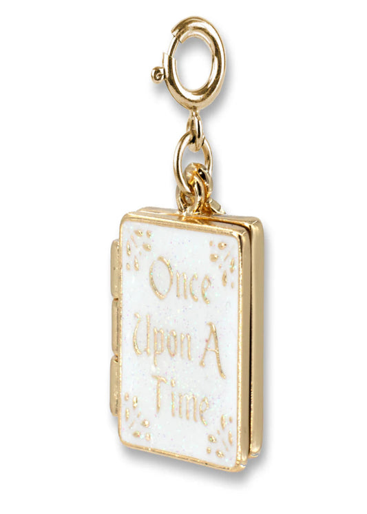 GOLD PRINCESS BOOK CHARM