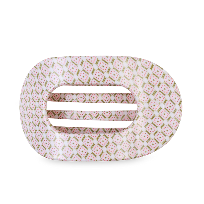 TELETIES Flat Round Hair Clip for Women - Durable Plastic Hair Accessory