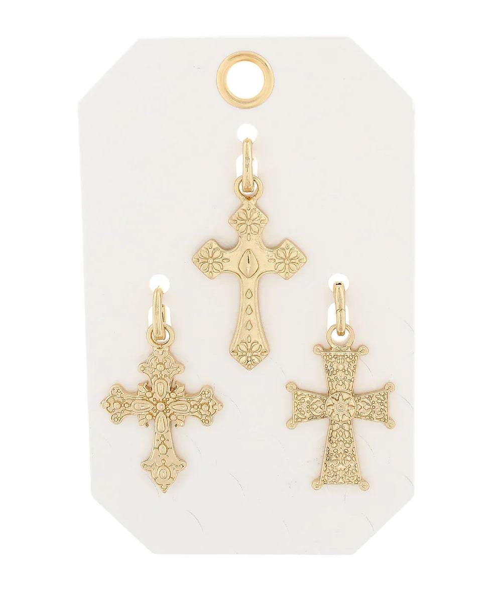 BYZANTINE CROSS CHARM SET