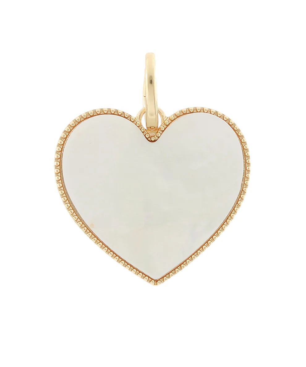 BIG HEART PENDANT - MOTHER OF PEARL