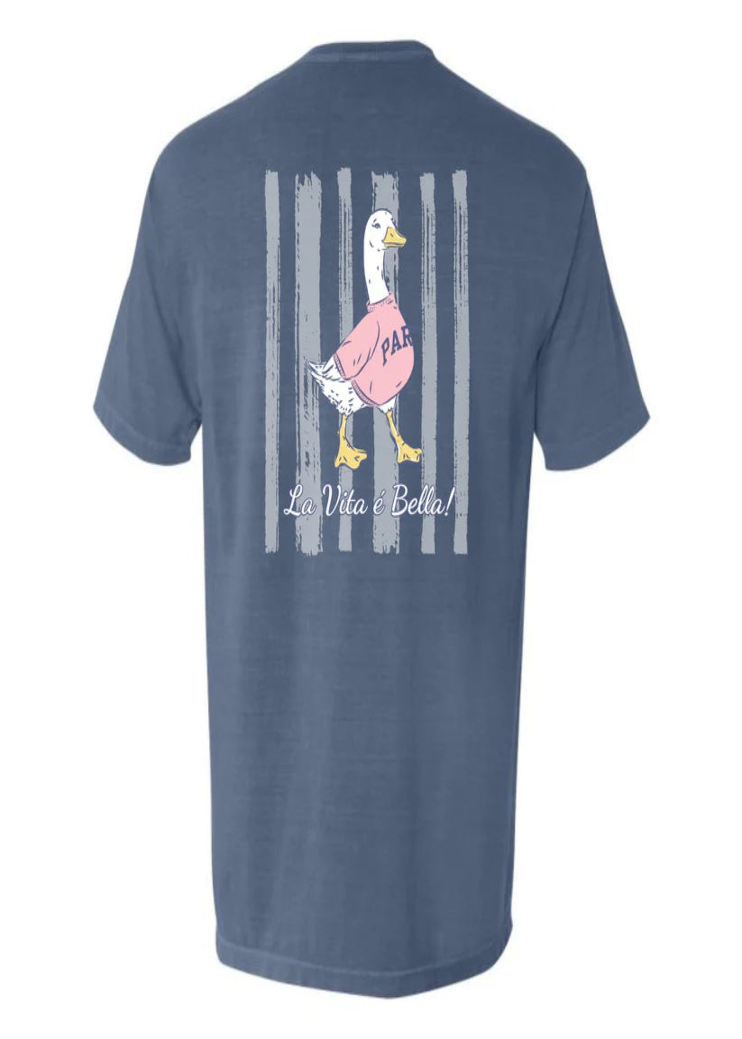 LIFE IS BEAUTIFUL TSHIRT - BLUE JEAN