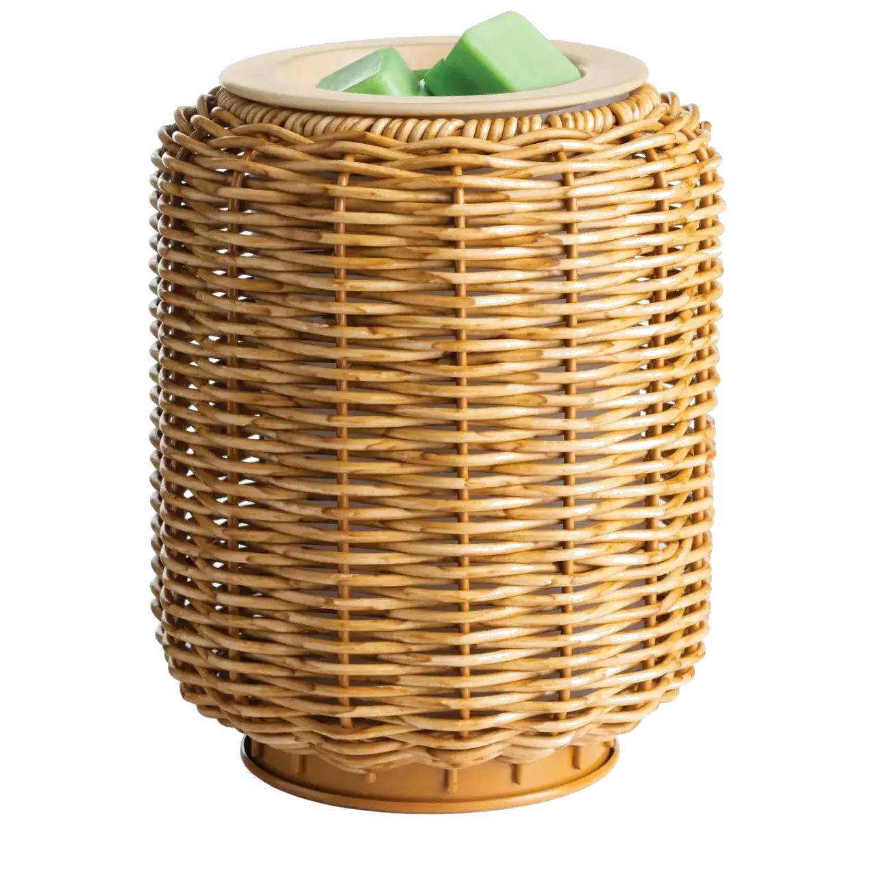 ILLUMINATION FRAGRANCE WARMER WICKER LANTERN