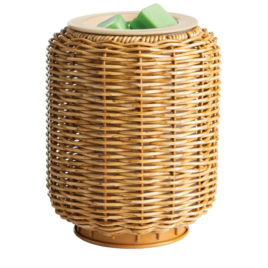 ILLUMINATION FRAGRANCE WARMER WICKER LANTERN
