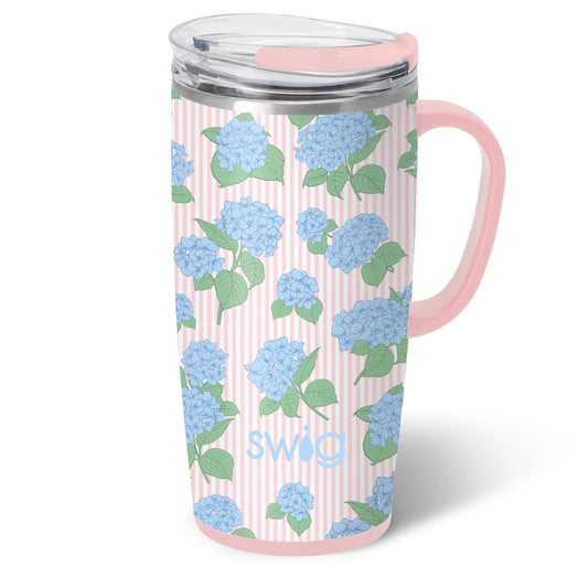 TRAVEL MUG 22oz - HYDRANGEAS