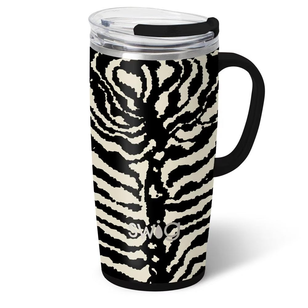 ZEBRA TRAVEL MUG 22 OUNCE