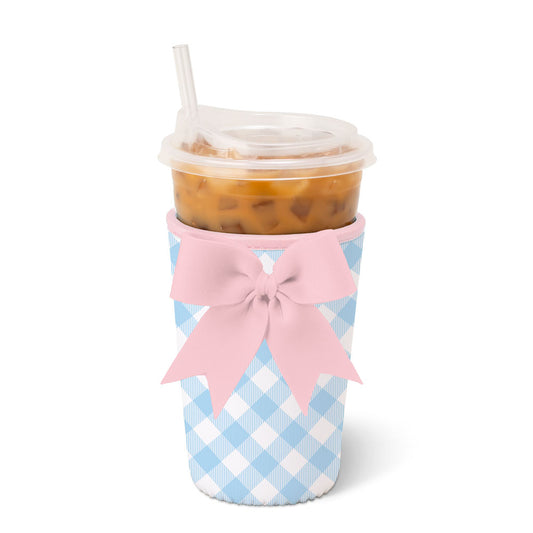 ICED CUP COOLIE MEDIUM - GINGHAM