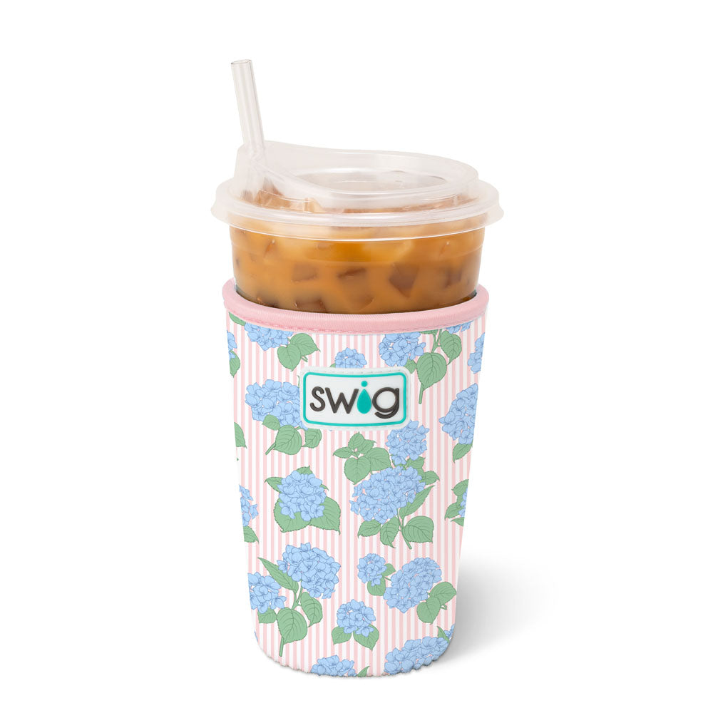ICED CUP COOLIE MEDIUM - HYDRANGEAS