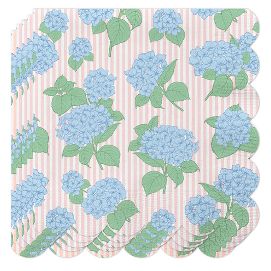 COCKTAIL NAPKINS - HYDRANGEAS