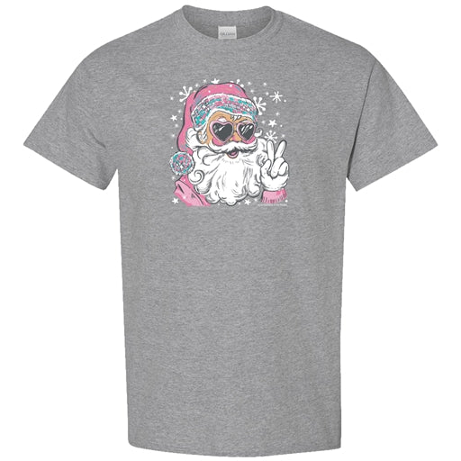 SC Soft Disco Santa Front Print - Sport Grey