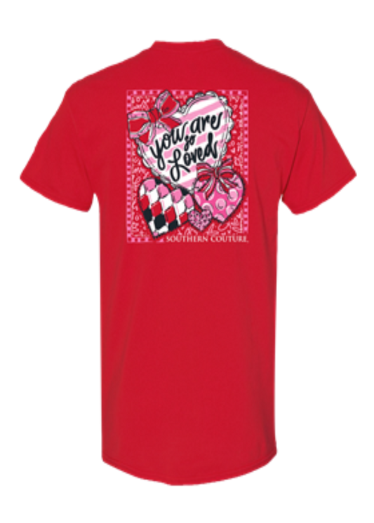 SC Classic You Are So Loved Hearts - Red