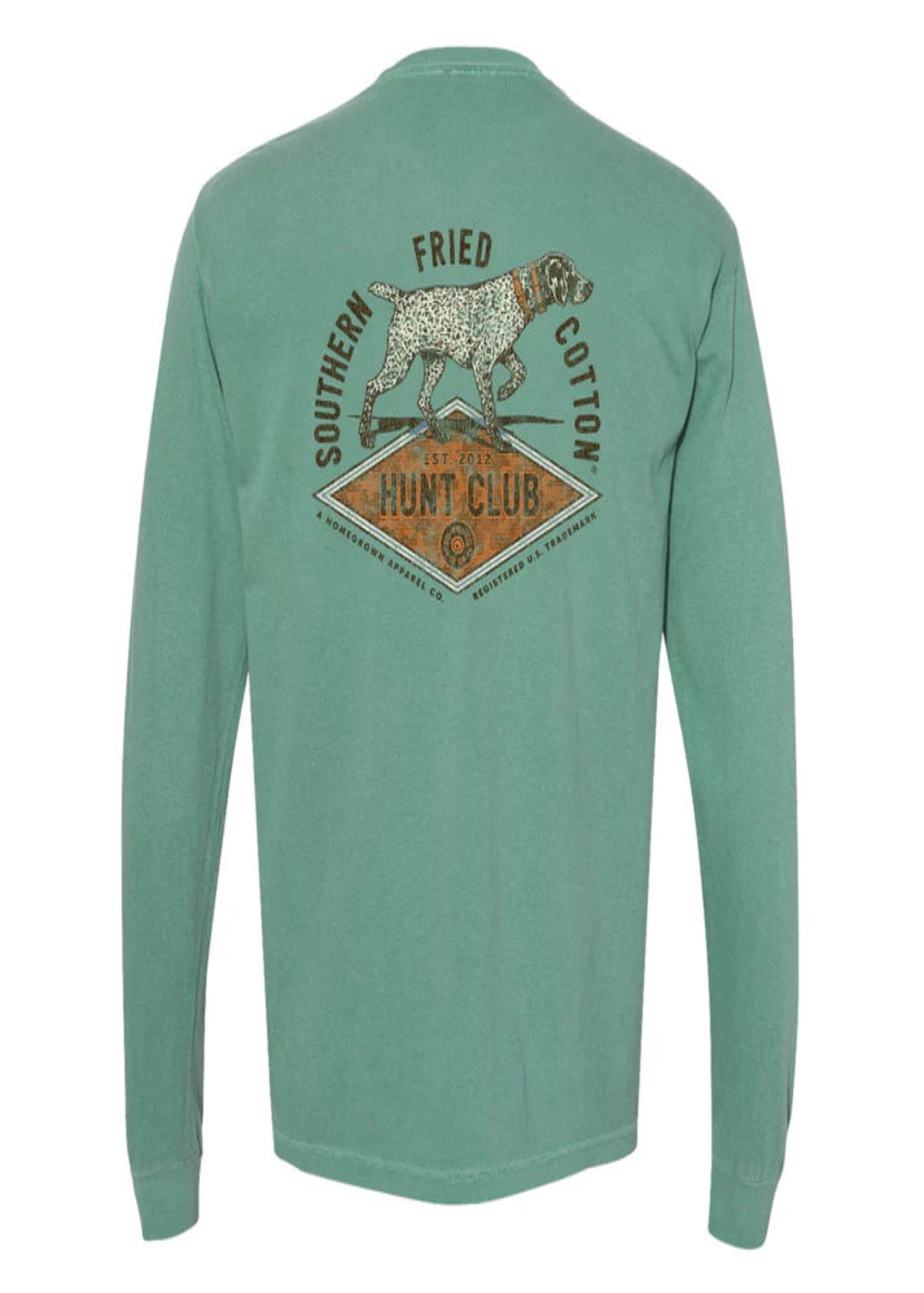 GOOD OL BIRD DOG LONG SLEEVE TEE - LIGHT GREEN