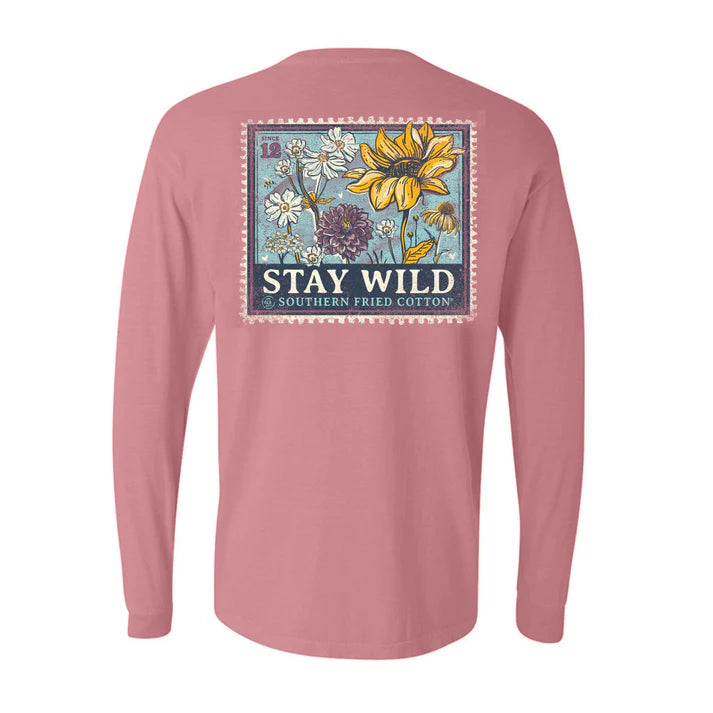 STAY WILD - LONG SLEEVE MAUVE