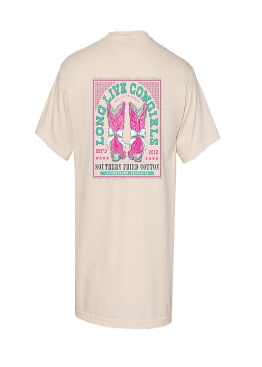 BOOTS & BOWS TEE - IVORY