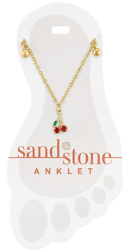 GOLD CHERRY DANGLE