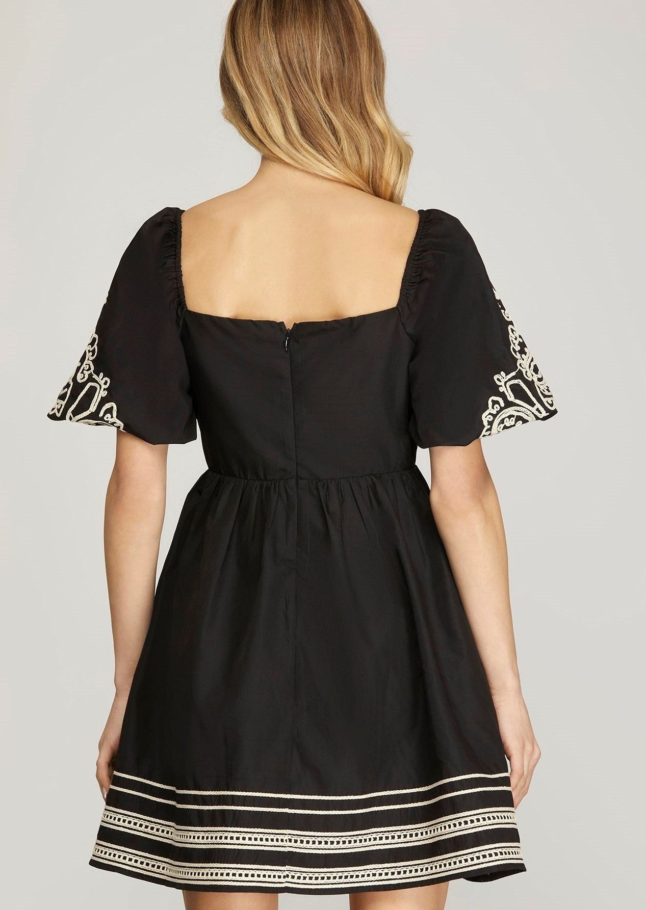 SYDNEY MINI DRESS-BLACK