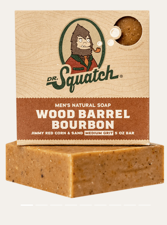 SQUATCH SOAP-WOOD BARREL