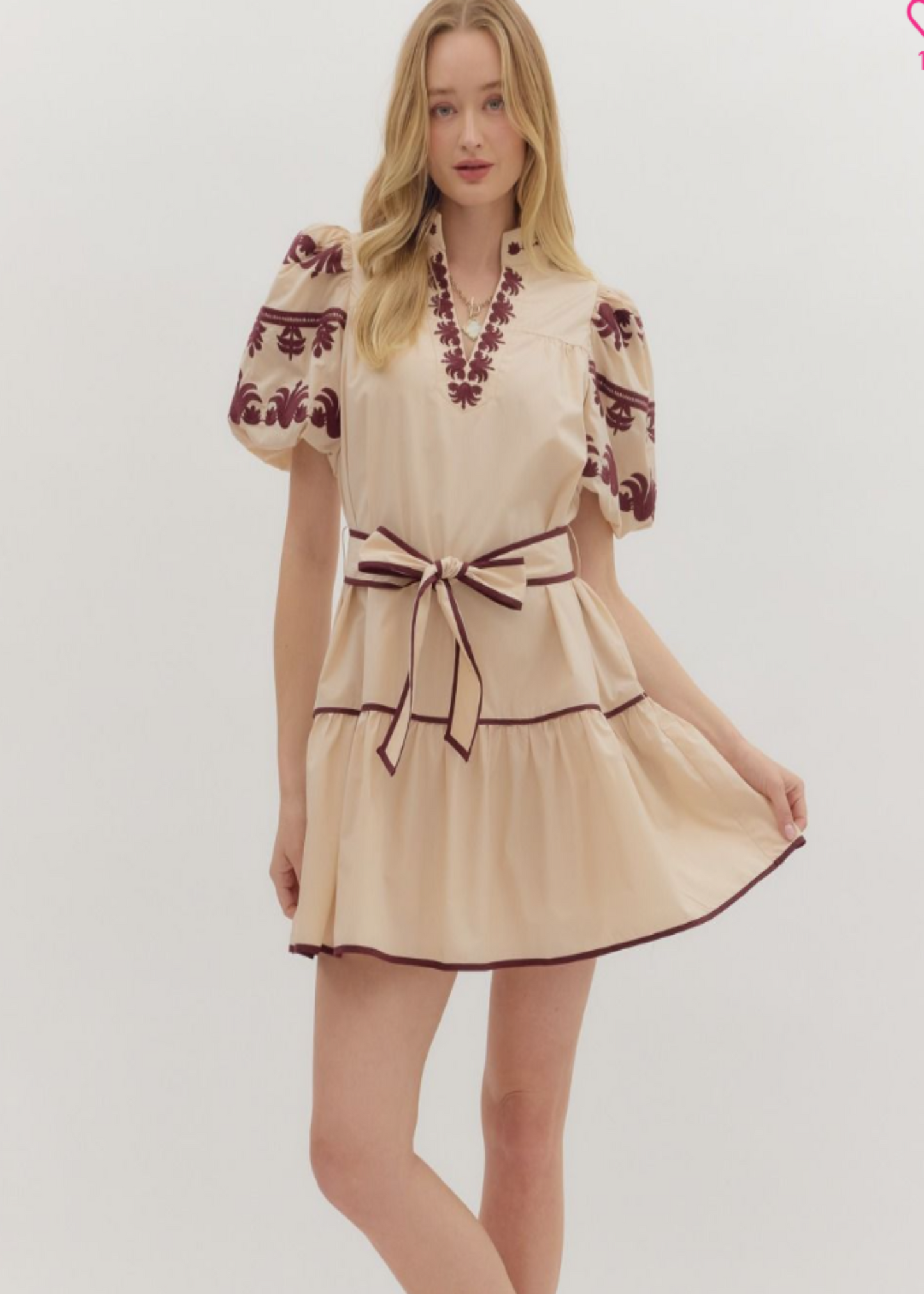 HAILEY DRESS - ECRU