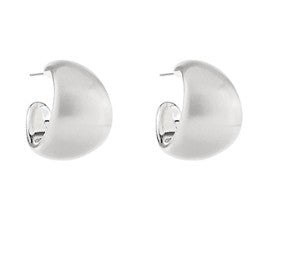 25mm WIDE OPEN HOOP - SILVER
