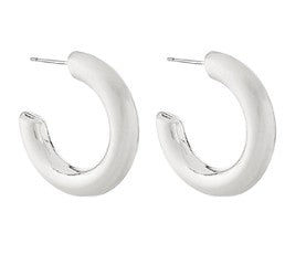 BOLD METAL HOOPS - SILVER