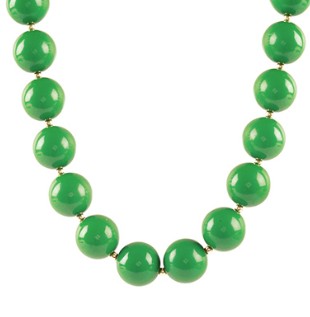 ACRYLIC BALL CHAIN NECKLACE - GREEN