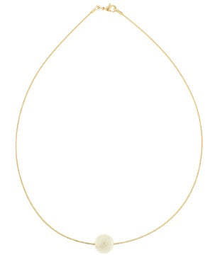 PEARL ON SNAKE CHAIN NECKLACE