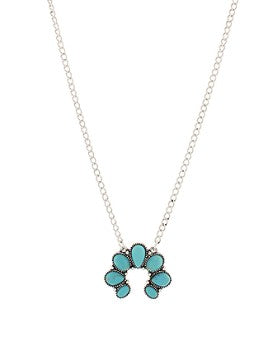 WESTERN U SHAPE NECKLACE - TURQUOISE